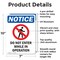 Signmission Do Not Enter While OSHA Notice Sign, Aluminum, 7in W x 10in L, 2PK OS-2PACK-NS-A-710-V-11257 - alternate 5